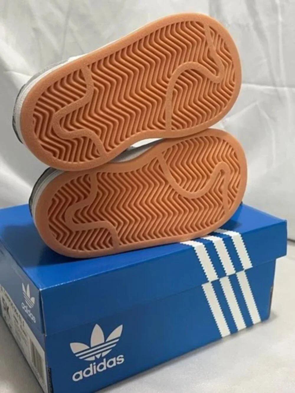 Adidas Originals Campus 00s EL Toddler Shoes Gray White Suede Gum Sole Size 5K
